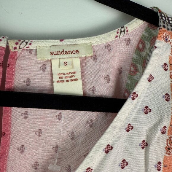 Sundance Tunic Blouse NWOT Poetic Mood Long Sleeve 100% Rayon Made in India Size - Picture 3 of 6